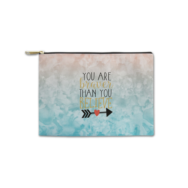Custom Inspirational Quotes Zipper Pouch - Small - 8.5"x6"