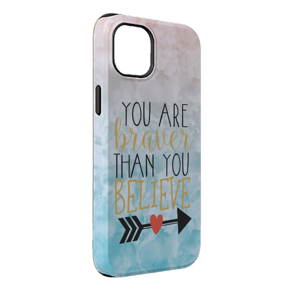 Custom Inspirational Quotes iPhone Case - Rubber Lined - iPhone 14 Plus