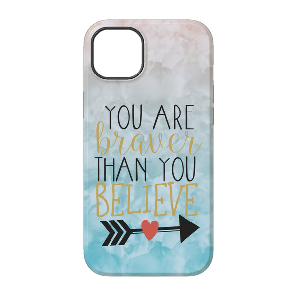 Inspirational Quotes iPhone 14 Tough Case - Back