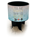 Inspirational Quotes Black Beach Spiker Drink Holder