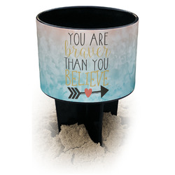 Inspirational Quotes Black Beach Spiker Drink Holder