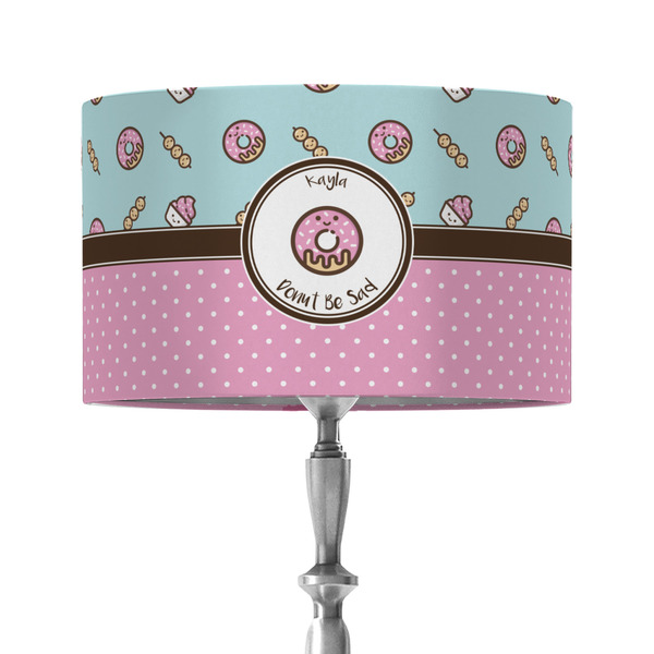 Custom Donuts 12" Drum Lamp Shade - Fabric (Personalized)