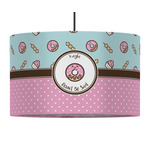 Donuts 12" Drum Pendant Lamp - Fabric (Personalized)