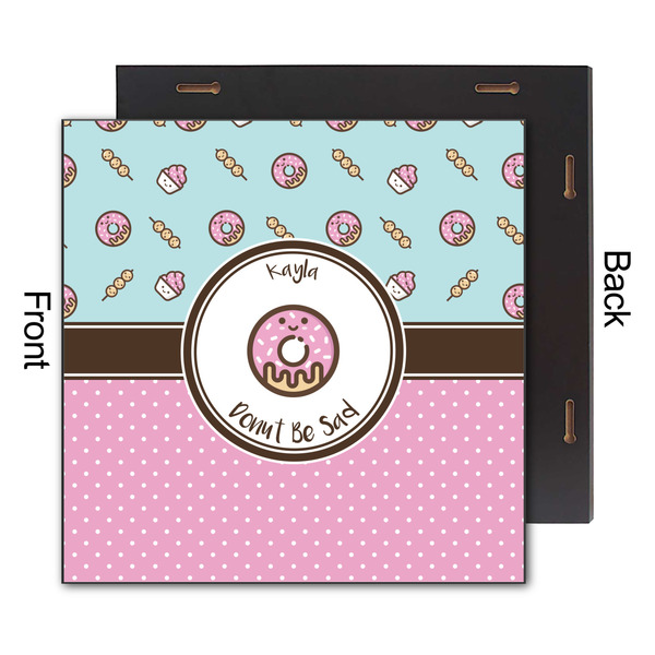 Donuts 12x12 Wood Print - Front & Back View