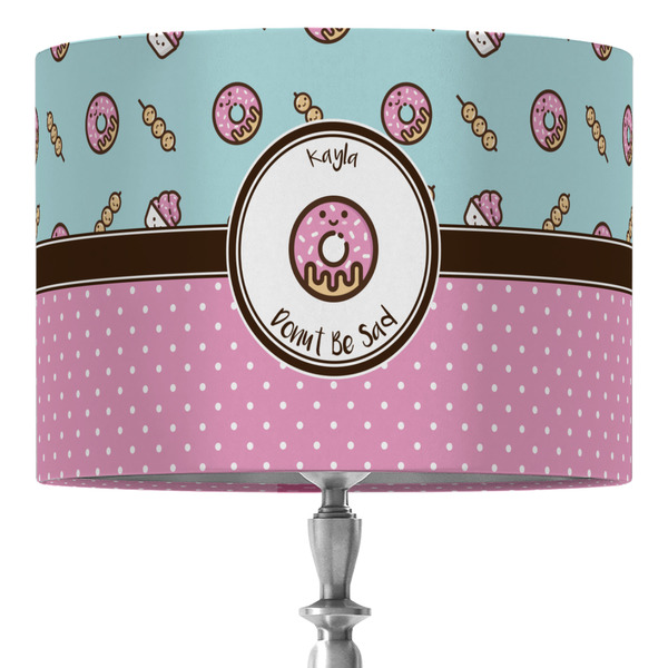 Custom Donuts 16" Drum Lamp Shade - Fabric (Personalized)
