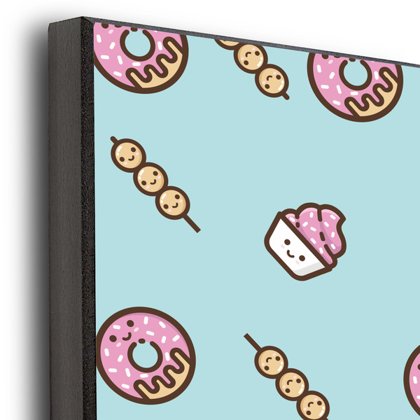 Donuts 16x20 Wood Print - Closeup