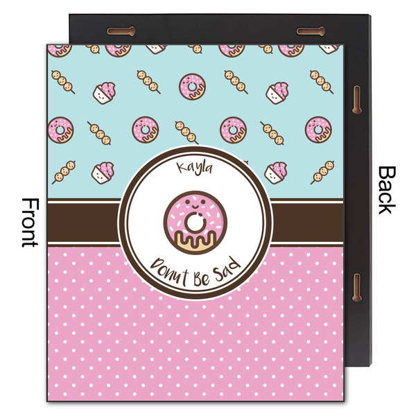 Donuts 20x24 Wood Print - Front & Back View