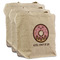 Donuts 3 Reusable Cotton Grocery Bags - Front View