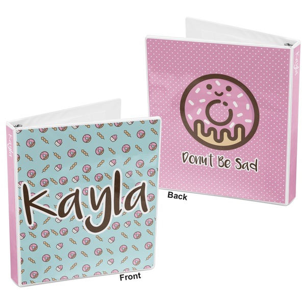 Donuts 3-Ring Binder Front and Back