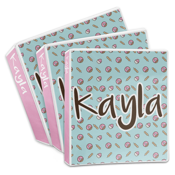 Custom Donuts 3-Ring Binder (Personalized)