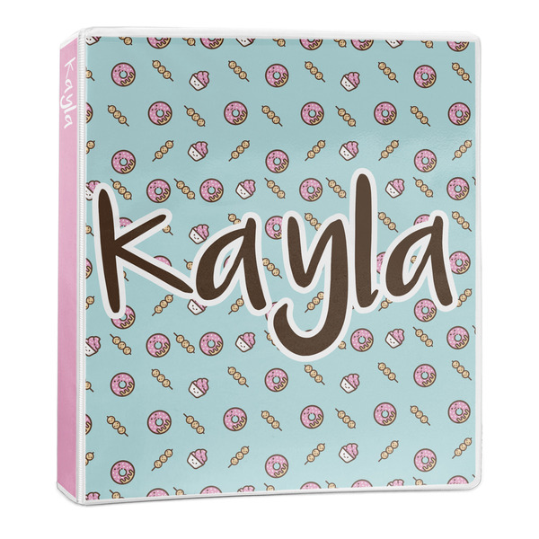 Custom Donuts 3-Ring Binder - 1 inch (Personalized)