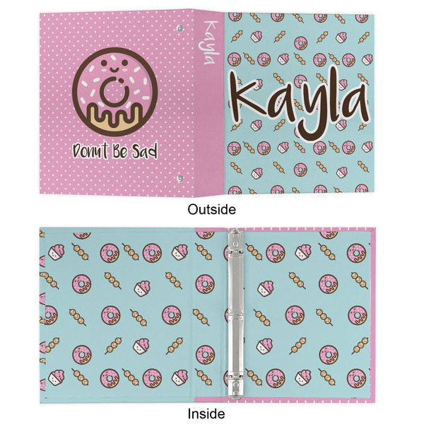 Donuts 3 Ring Binders - Full Wrap - 1" - APPROVAL