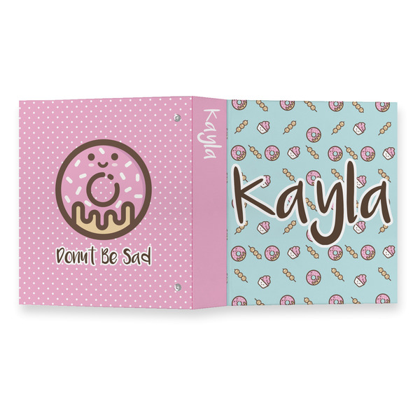 Donuts 3 Ring Binders - Full Wrap - 1" - OPEN OUTSIDE