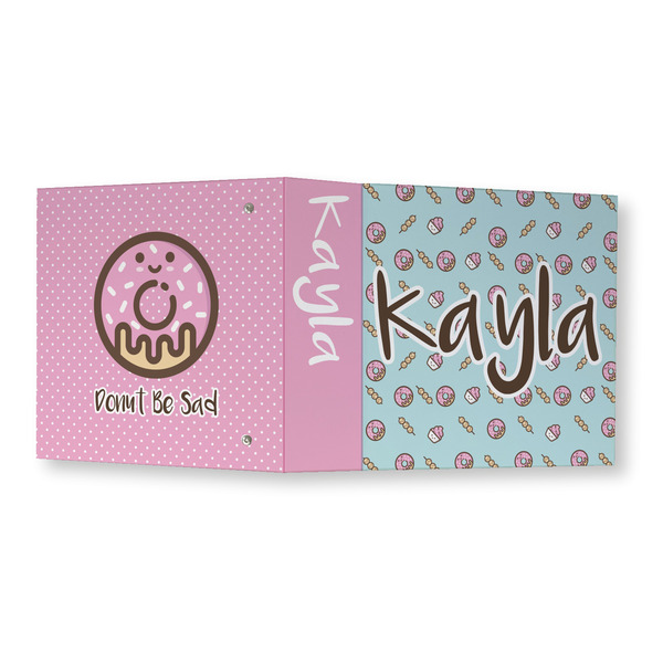 Donuts 3 Ring Binders - Full Wrap - 3" - OPEN OUTSIDE