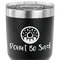 Donuts 30 oz Stainless Steel Ringneck Tumbler - Black - CLOSE UP
