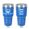 Donuts 30 oz Stainless Steel Tumbler - Royal Blue - Double-Sided (Personalized)