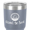 Donuts 30 oz Stainless Steel Ringneck Tumbler - Grey - Close Up