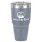 Donuts 30 oz Stainless Steel Ringneck Tumbler - Grey - Front