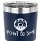 Donuts 30 oz Stainless Steel Ringneck Tumbler - Navy - CLOSE UP