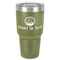 Donuts 30 oz Stainless Steel Ringneck Tumbler - Olive - Front