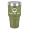 Donuts 30 oz Stainless Steel Tumbler - Olive - Single-Sided (Personalized)