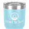 Donuts 30 oz Stainless Steel Ringneck Tumbler - Teal - Close Up