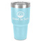 Donuts 30 oz Stainless Steel Ringneck Tumbler - Teal - Front