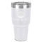 Donuts 30 oz Stainless Steel Tumbler - White - Single-Sided (Personalized)