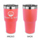 Donuts 30 oz Stainless Steel Ringneck Tumblers - Coral - Single Sided - APPROVAL