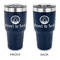 Donuts 30 oz Stainless Steel Tumbler - Navy - Double Sided (Personalized)