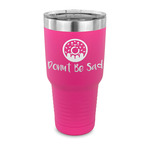 Donuts 30 oz Stainless Steel Tumbler - Pink - Single Sided (Personalized)