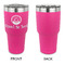 Donuts 30 oz Stainless Steel Ringneck Tumblers - Pink - Single Sided - APPROVAL