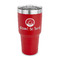 Donuts 30 oz Stainless Steel Ringneck Tumblers - Red - FRONT