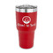 Donuts 30 oz Stainless Steel Tumbler - Red - Single Sided (Personalized)