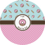 Donuts Multipurpose Round Labels - 4" (Personalized)