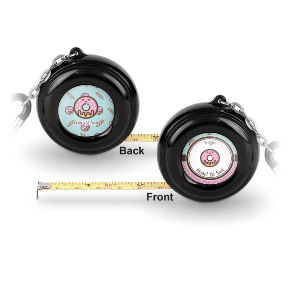Donuts 6-Ft Pocket Tape Measure with Carabiner Hook - Front and Back