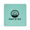 Donuts 6" x 6" Teal Leatherette Snap Up Tray - APPROVAL