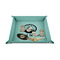 Donuts 6" x 6" Teal Leatherette Snap Up Tray - STYLED
