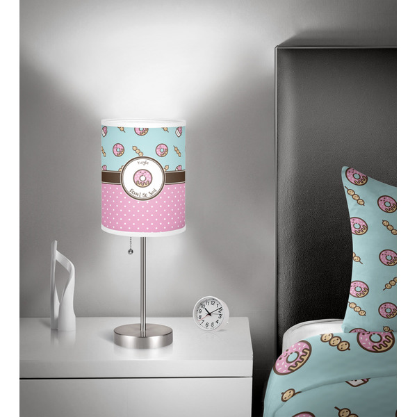 Donuts 7 inch drum lamp shade - in room