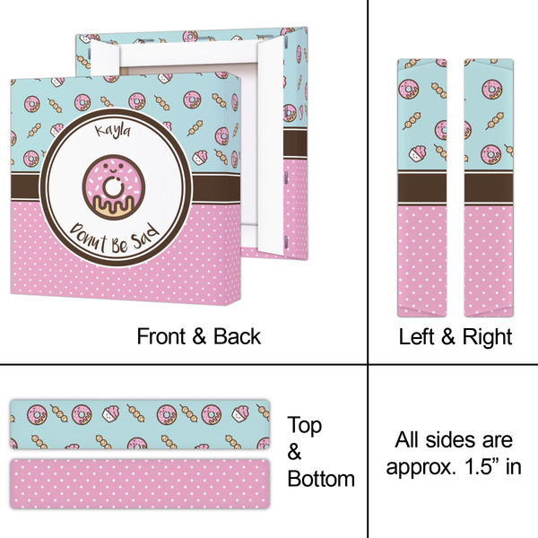 Donuts 8x8 - Canvas Print - Approval