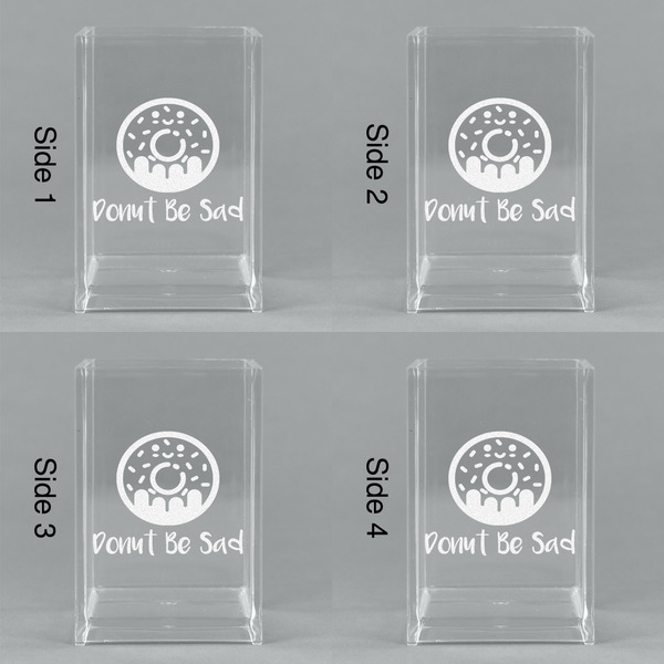 Donuts Acrylic Pen Holder - All Sides