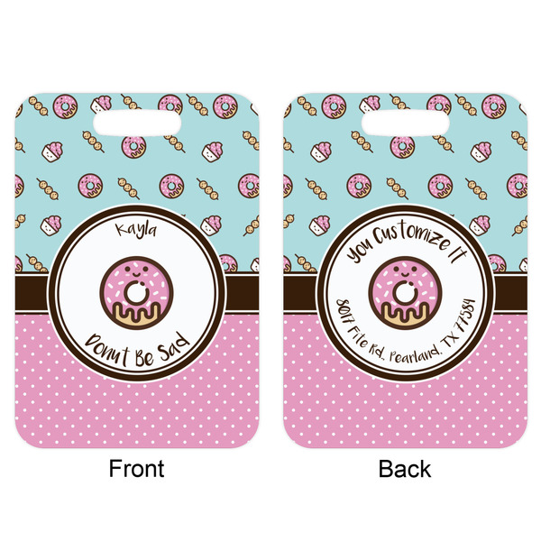 Donuts Aluminum Luggage Tag (Front + Back)