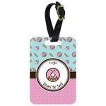 Donuts Metal Luggage Tag w/ Name or Text
