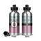 Donuts Aluminum Water Bottle - Front and Back