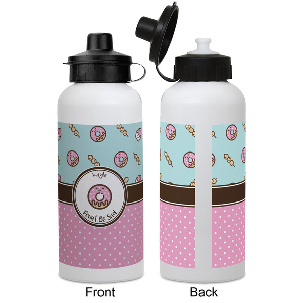 Donuts Aluminum Water Bottle - White APPROVAL