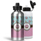 Donuts Aluminum Water Bottles - MAIN (white &silver)