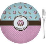 Donuts 8" Glass Appetizer / Dessert Plates - Single or Set (Personalized)