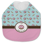Donuts Jersey Knit Baby Bib w/ Name or Text