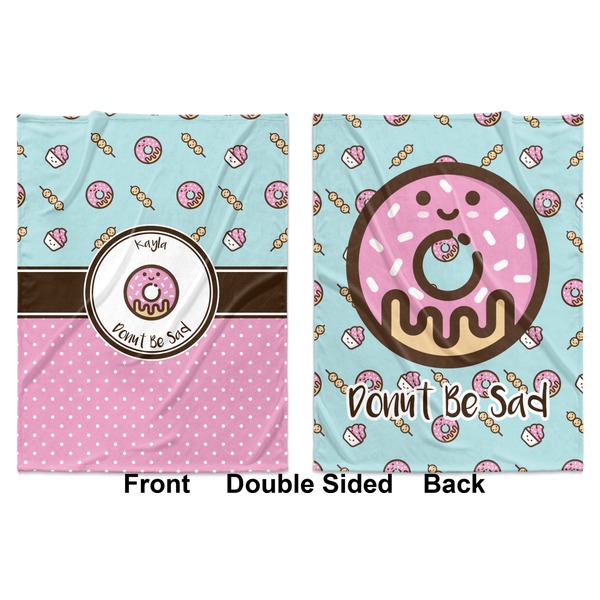 Donuts Baby Blanket (Double Sided - Printed Front and Back)