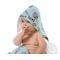 Donuts Baby Hooded Towel on Child